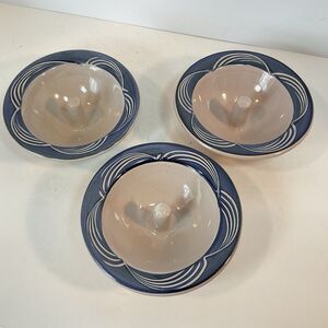THE ORIGINAL APPLE BAKER BAKING DISH 6-3/8" DIA. MADE IN PARIS MAINE SET OF 3